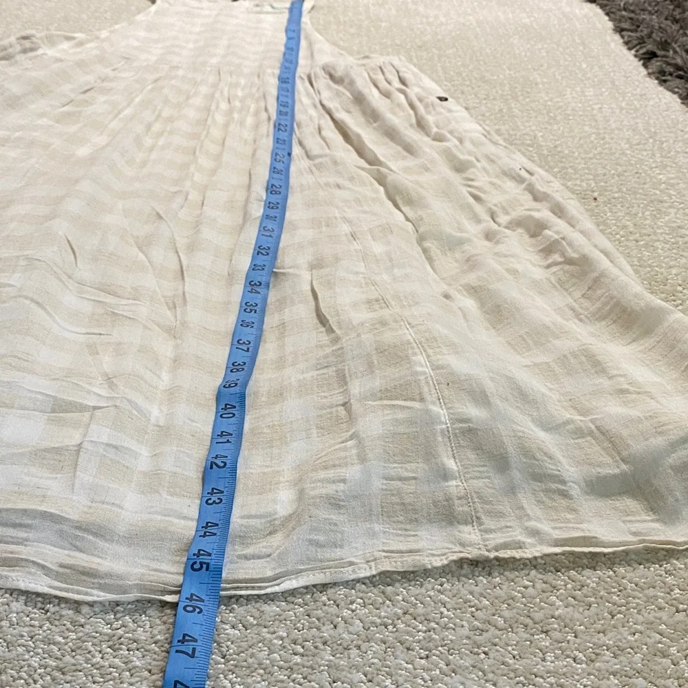 Kimchi Blue Cream Plaid Midi Dress - Picture 13 of 16